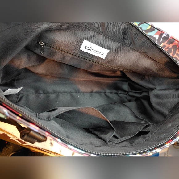 Sakroots Artist Circle Metro Tote Multi-Colored Leopard Style Print NWT - Picture 13 of 16